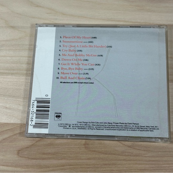 Janis Joplin Greatest Hits CD, Well-Loved Condition - Picture 4 of 4